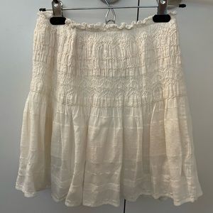 Ecru embroidered skirt (gently worn)